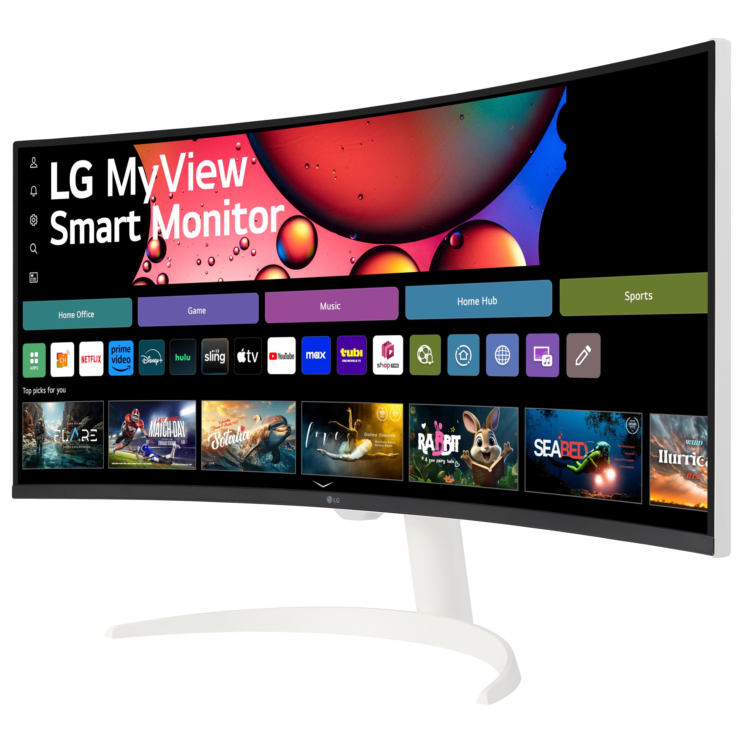 Amazon.com: LG 34SR63QA-W 34 inch Smart Curved Monitor with